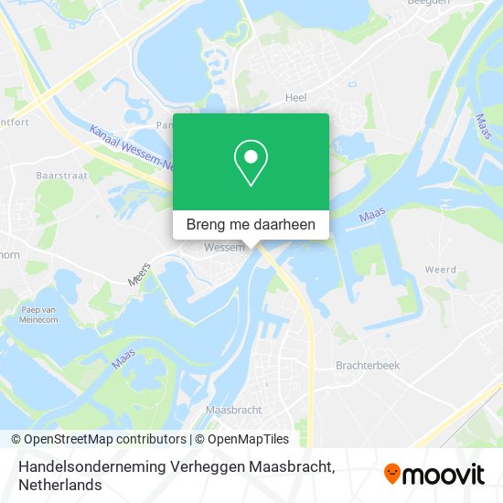 Handelsonderneming Verheggen Maasbracht kaart