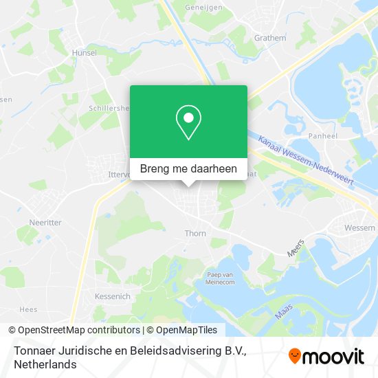 Tonnaer Juridische en Beleidsadvisering B.V. kaart