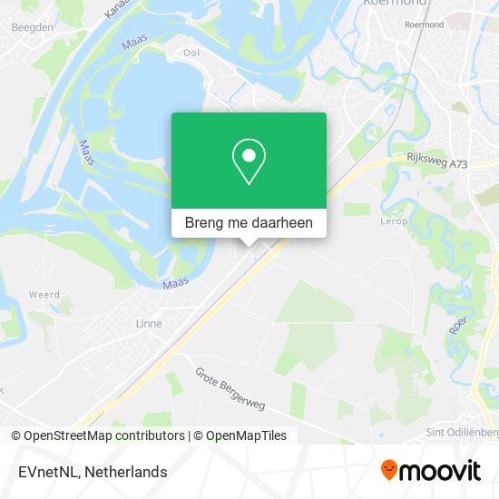 EVnetNL kaart