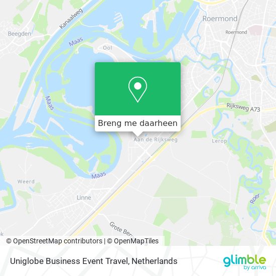 Uniglobe Business Event Travel kaart