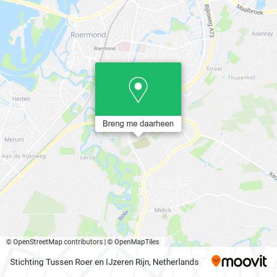 Stichting Tussen Roer en IJzeren Rijn kaart