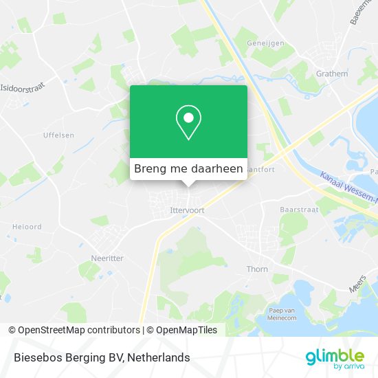 Biesebos Berging BV kaart