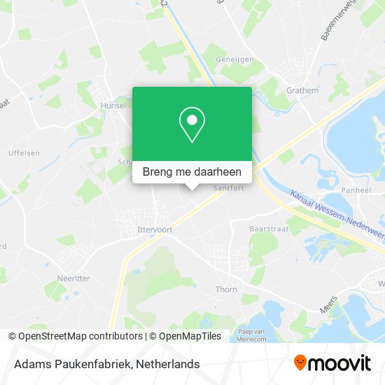 Adams Paukenfabriek kaart