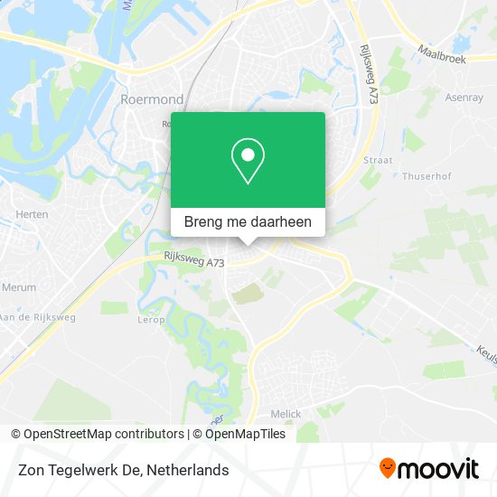 Zon Tegelwerk De kaart