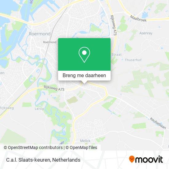 C.a.l. Slaats-keuren kaart