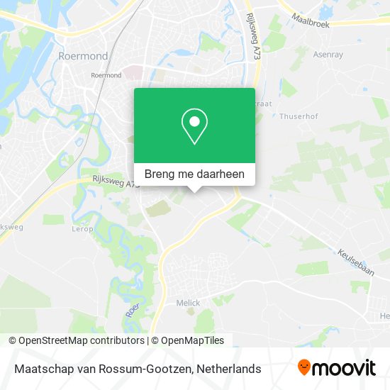 Maatschap van Rossum-Gootzen kaart