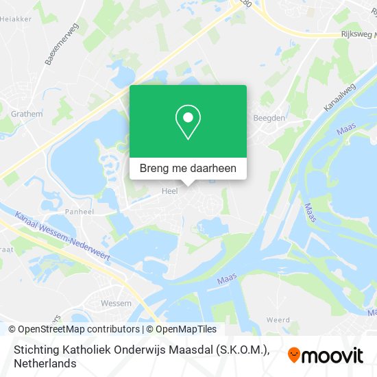 Stichting Katholiek Onderwijs Maasdal (S.K.O.M.) kaart