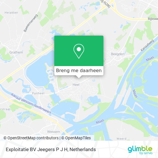 Exploitatie BV Jeegers P J H kaart