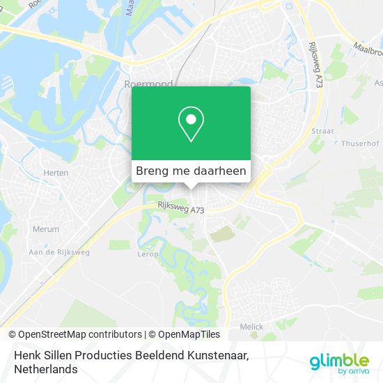 Henk Sillen Producties Beeldend Kunstenaar kaart