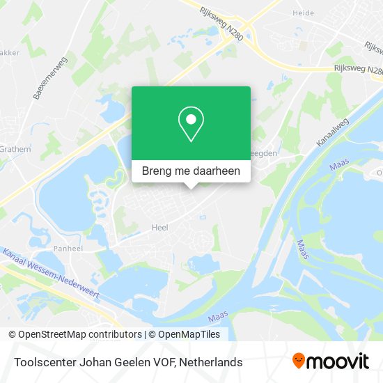 Toolscenter Johan Geelen VOF kaart