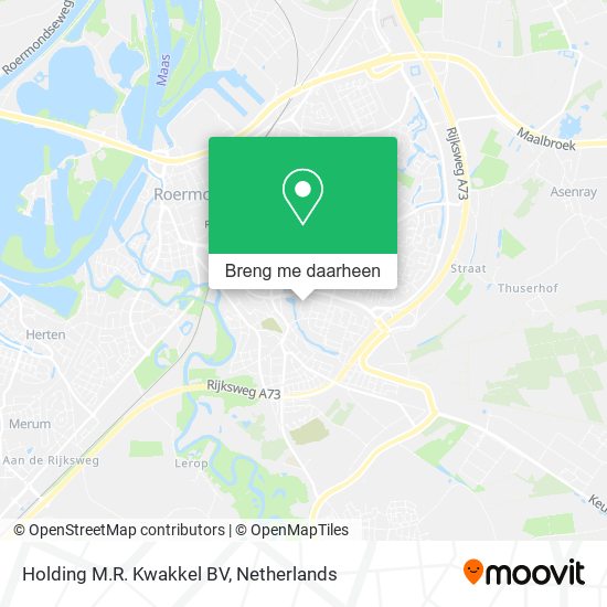 Holding M.R. Kwakkel BV kaart