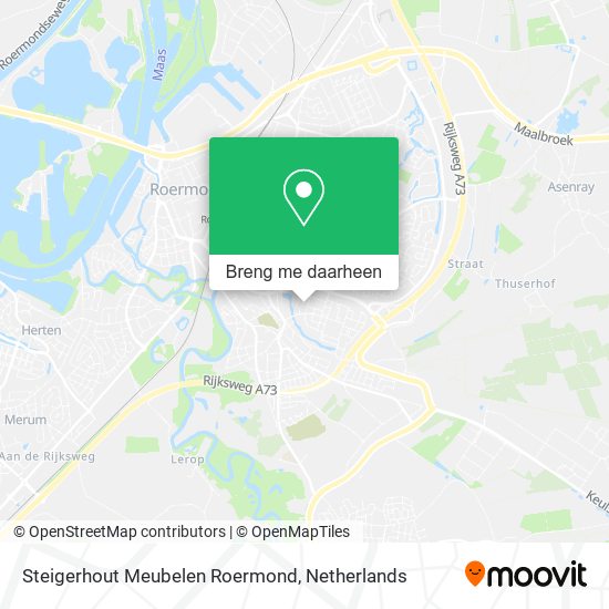 Steigerhout Meubelen Roermond kaart