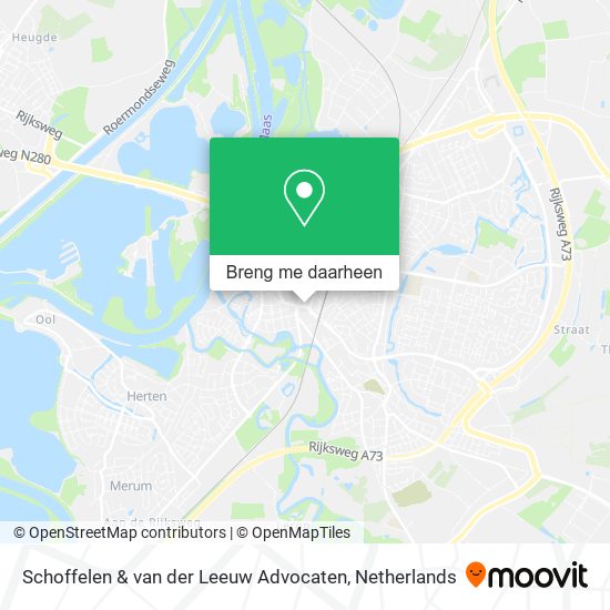 Schoffelen & van der Leeuw Advocaten kaart