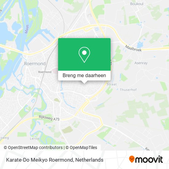 Karate-Do Meikyo Roermond kaart