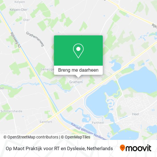 Op Maot Praktijk voor RT en Dyslexie kaart