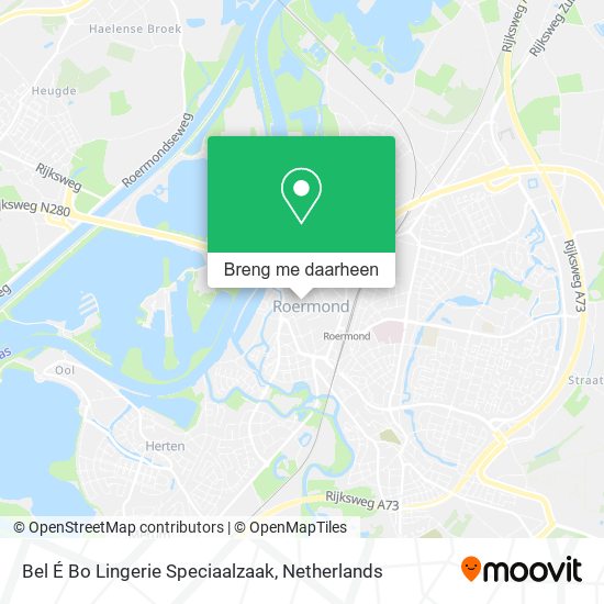 Bel É Bo Lingerie Speciaalzaak kaart