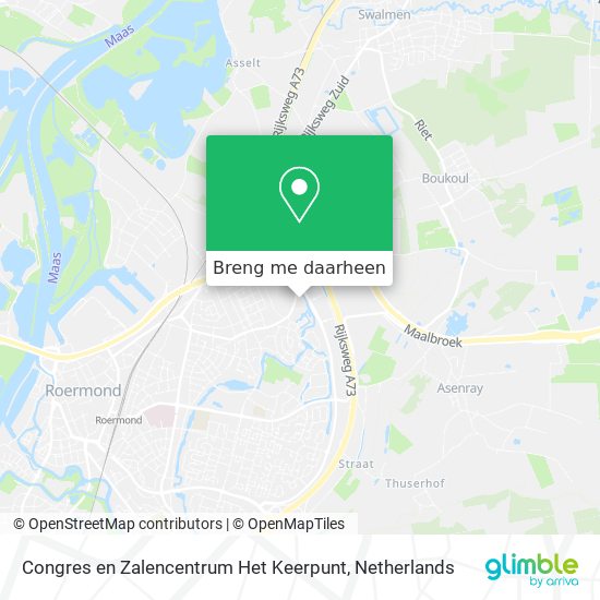 Congres en Zalencentrum Het Keerpunt kaart