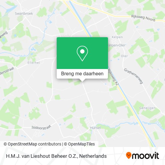 H.M.J. van Lieshout Beheer O.Z. kaart