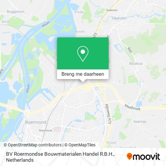 BV Roermondse Bouwmaterialen Handel R.B.H. kaart