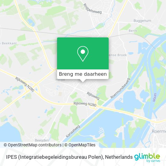 IPES (Integratiebegeleidingsbureau Polen) kaart