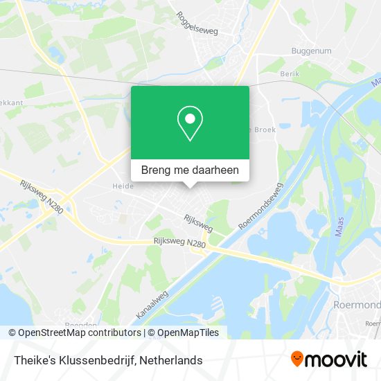 Theike's Klussenbedrijf kaart