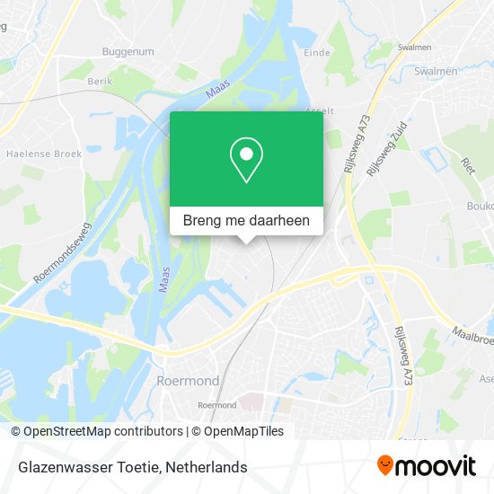 Glazenwasser Toetie kaart