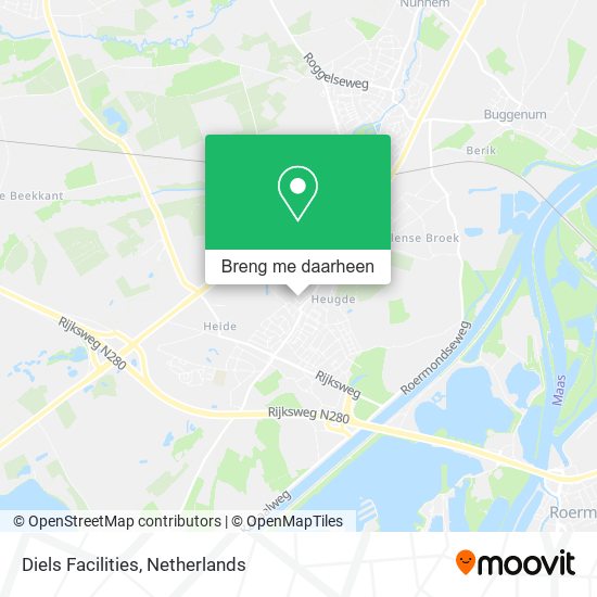 Diels Facilities kaart