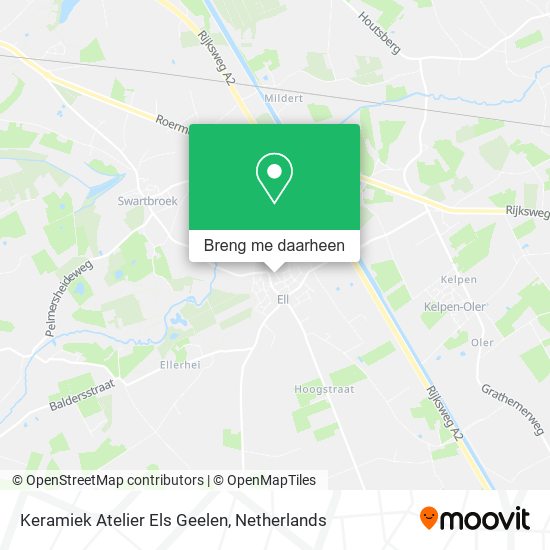 Keramiek Atelier Els Geelen kaart