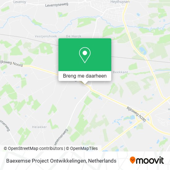 Baexemse Project Ontwikkelingen kaart