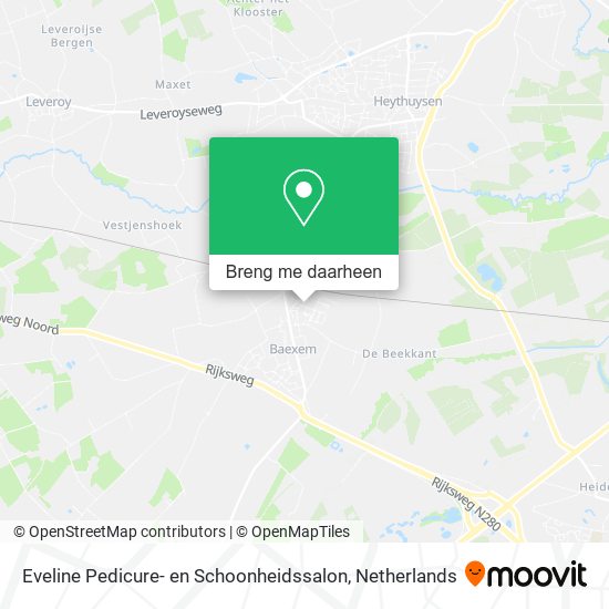 Eveline Pedicure- en Schoonheidssalon kaart