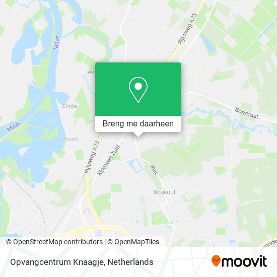 Opvangcentrum Knaagje kaart