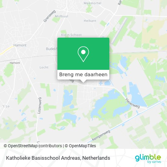 Katholieke Basisschool Andreas kaart