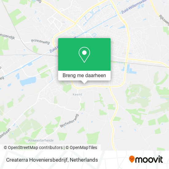 Createrra Hoveniersbedrijf kaart