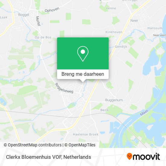 Clerkx Bloemenhuis VOF kaart