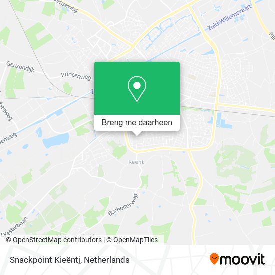 Snackpoint Kieëntj kaart