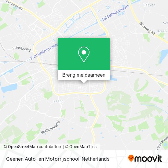 Geenen Auto- en Motorrijschool kaart