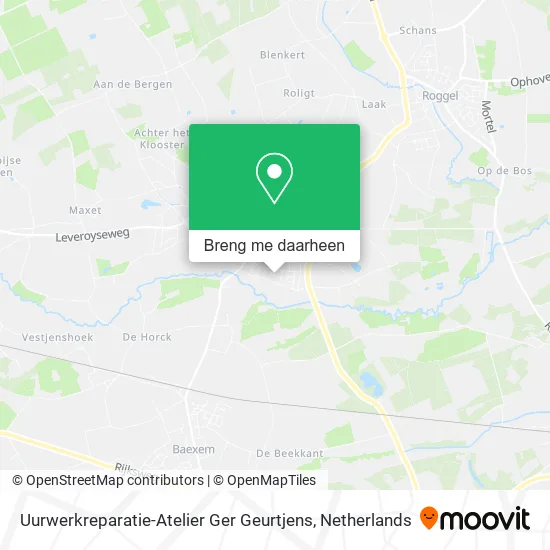 Uurwerkreparatie-Atelier Ger Geurtjens kaart