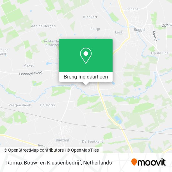 Romax Bouw- en Klussenbedrijf kaart