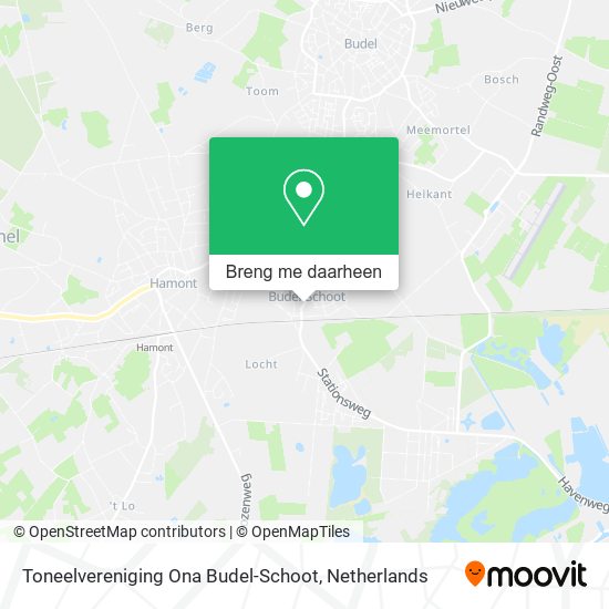 Toneelvereniging Ona Budel-Schoot kaart