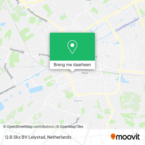 Q.B.Skx BV Lelystad kaart