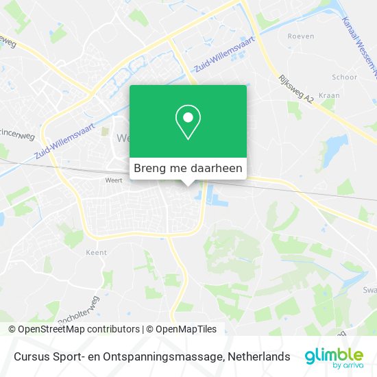 Cursus Sport- en Ontspanningsmassage kaart