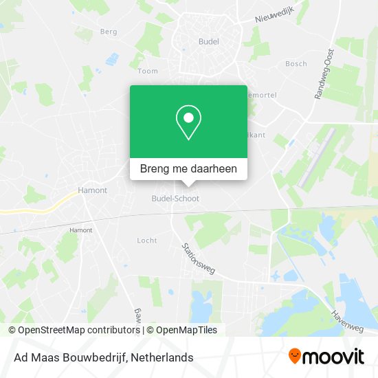 Ad Maas Bouwbedrijf kaart