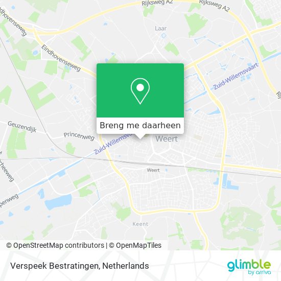 Verspeek Bestratingen kaart