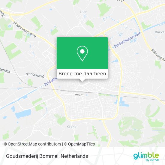 Goudsmederij Bommel kaart