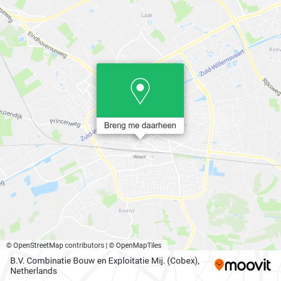 B.V. Combinatie Bouw en Exploitatie Mij. (Cobex) kaart