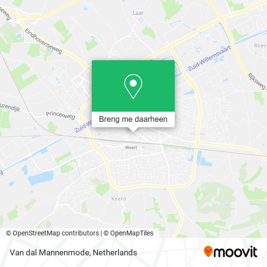 Van dal Mannenmode kaart