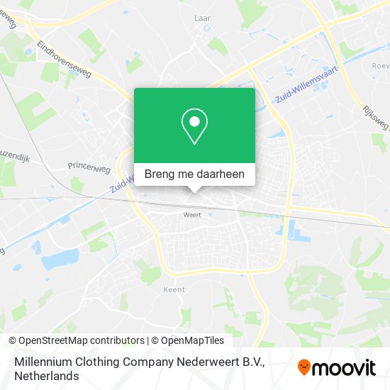 Millennium Clothing Company Nederweert B.V. kaart