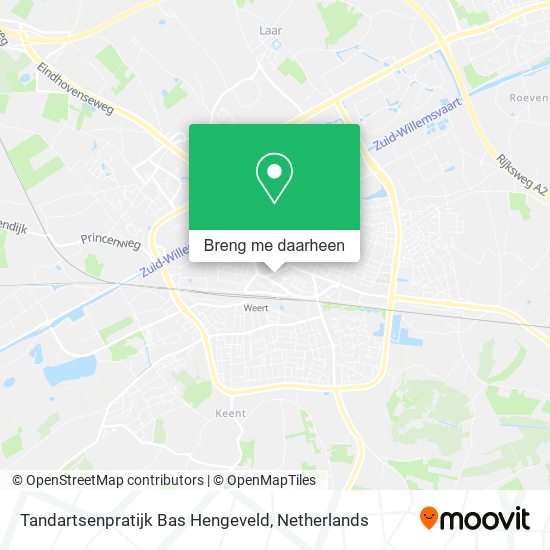 Tandartsenpratijk Bas Hengeveld kaart