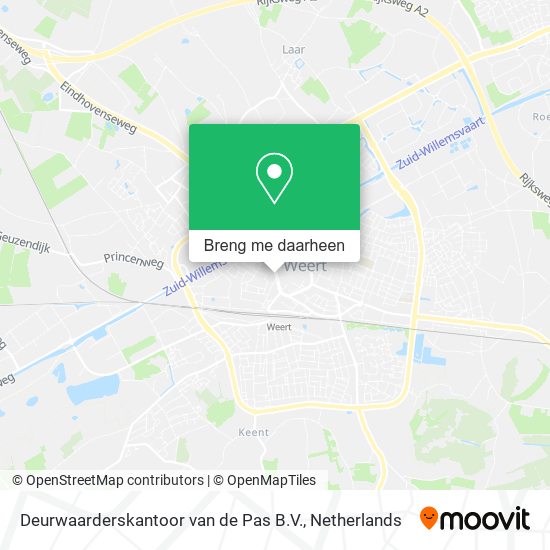 Deurwaarderskantoor van de Pas B.V. kaart