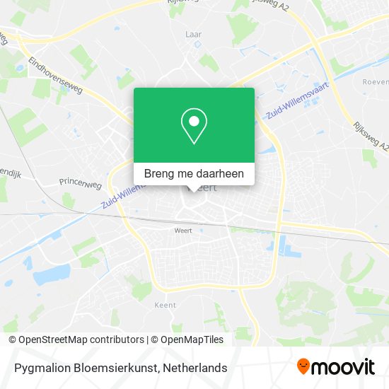 Pygmalion Bloemsierkunst kaart